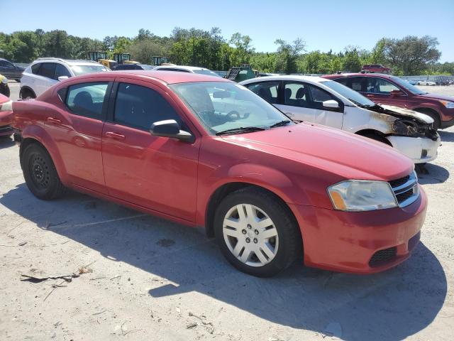 1C3CDZAB7EN116266 - 2014 DODGE AVENGER SE RED photo 4