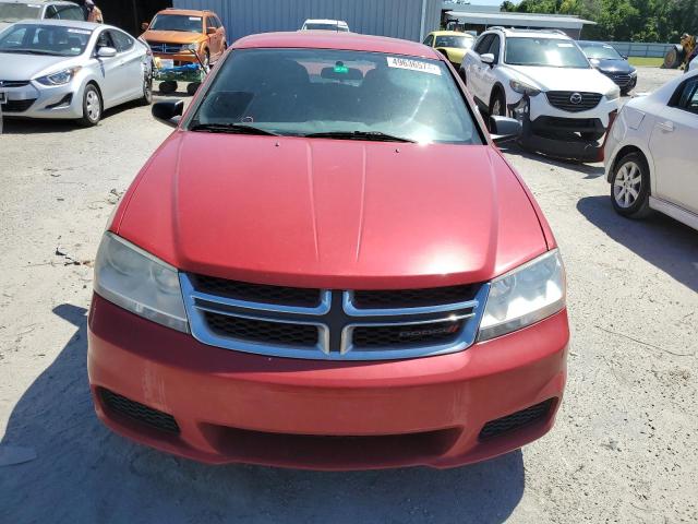 1C3CDZAB7EN116266 - 2014 DODGE AVENGER SE RED photo 5