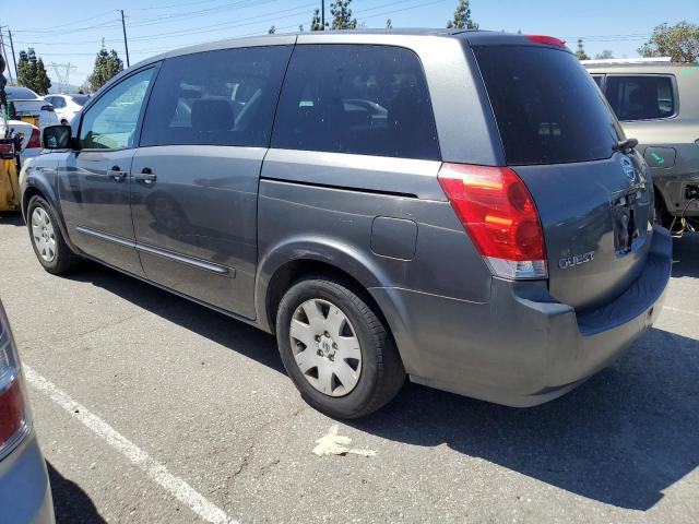 5N1BV28U94N301965 - 2004 NISSAN QUEST S GRAY photo 2