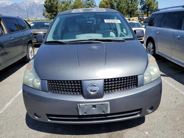 5N1BV28U94N301965 - 2004 NISSAN QUEST S GRAY photo 5