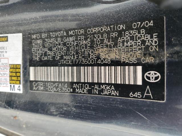 JTKDE177350014048 - 2005 TOYOTA SCION TC 石墨色 照片 12