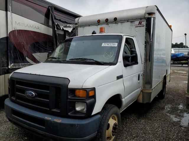 1FDXE45S78DB57901 - 2008 FORD ECONLINE E450 SUPER DUTY CUTAWAY VAN WHITE photo 1