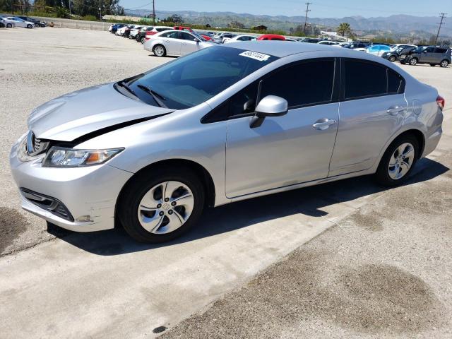 2HGFB2F57DH501134 - 2013 HONDA CIVIC LX SILVER photo 1