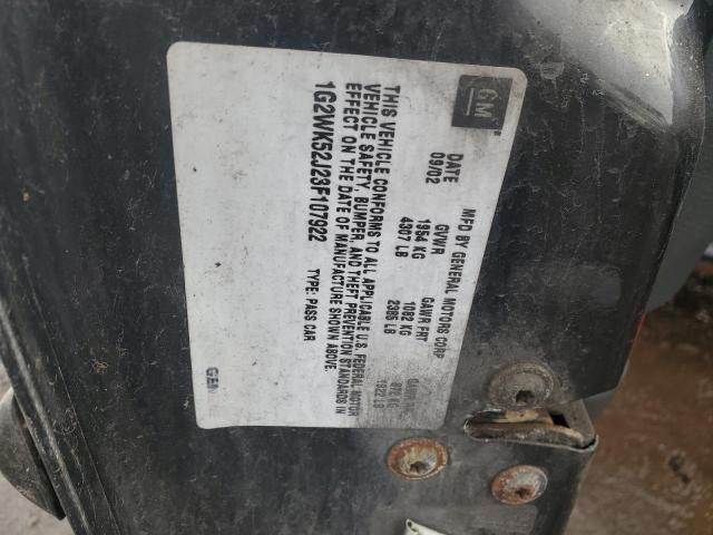 1G2WK52J23F107922 - 2003 PONTIAC GRAND PRIX SE 黑色 照片 12