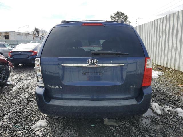 KNDMB233486244093 - 2008 KIA SEDONA EX BLUE photo 6