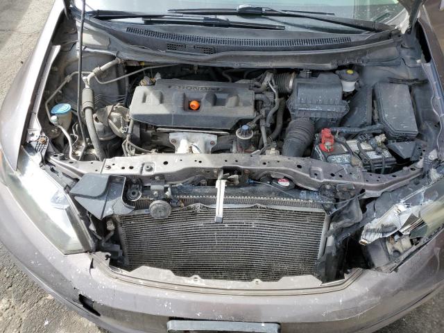 2HGFB2F9XCH537482 - 2012 HONDA CIVIC EXL BROWN photo 11