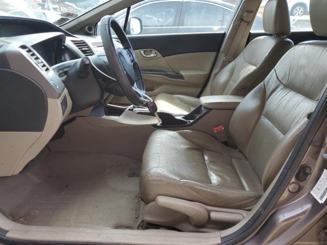 2HGFB2F9XCH537482 - 2012 HONDA CIVIC EXL BROWN photo 7