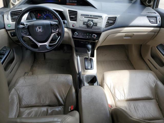 2HGFB2F9XCH537482 - 2012 HONDA CIVIC EXL BROWN photo 8
