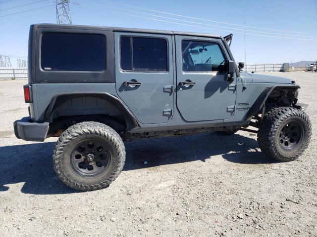 1C4BJWDG4FL689001 - 2015 JEEP WRANGLER U SPORT GRAY photo 3