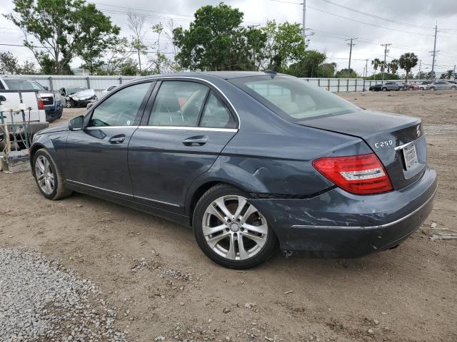 WDDGF4HB4EA923955 - 2014 MERCEDES-BENZ C 250 GRAY photo 2