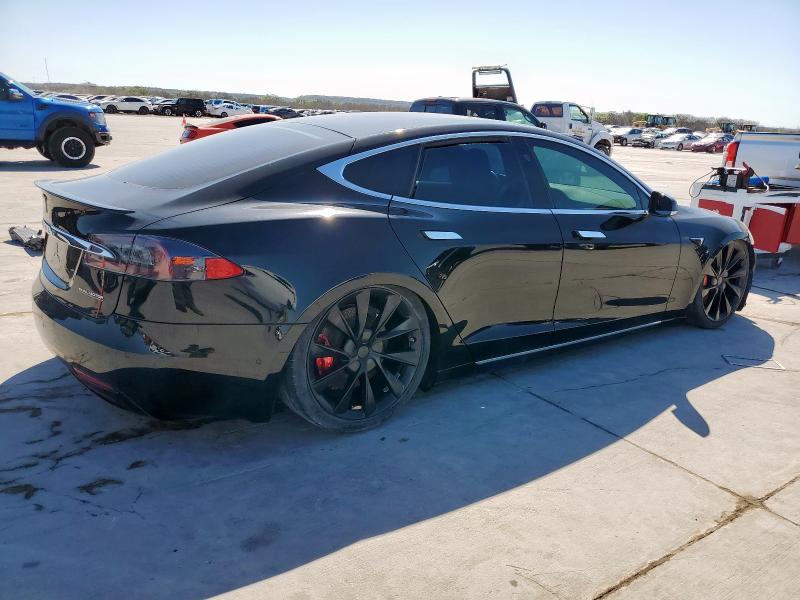 5YJSA1E46KF331936 - 2019 TESLA MODEL S Սև լուսանկար 3