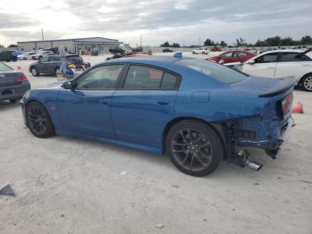 2C3CDXGJ8NH225072 - 2022 DODGE CHARGER SCAT PACK BLUE photo 2