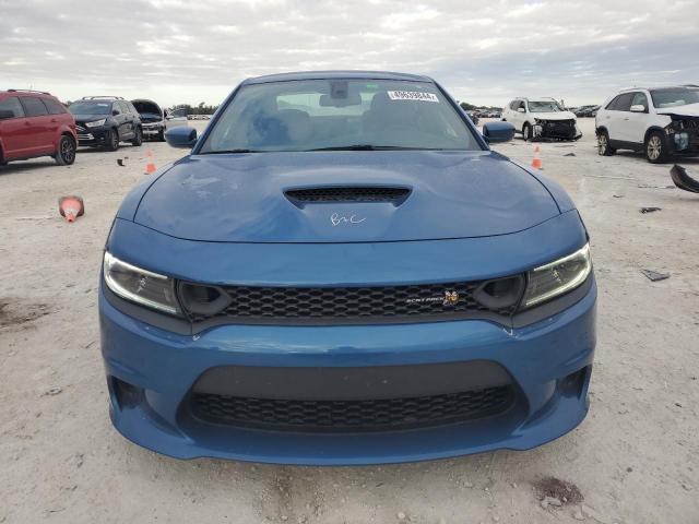 2C3CDXGJ8NH225072 - 2022 DODGE CHARGER SCAT PACK BLUE photo 5