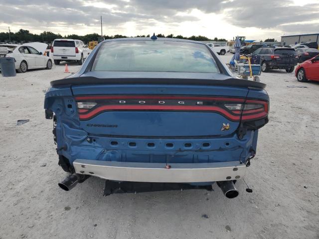 2C3CDXGJ8NH225072 - 2022 DODGE CHARGER SCAT PACK BLUE photo 6