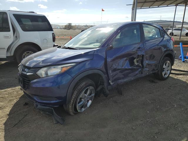 3CZRU5H34HG709698 - 2017 HONDA HR-V LX BLUE photo 1