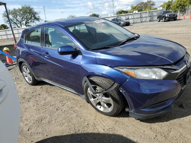 3CZRU5H34HG709698 - 2017 HONDA HR-V LX BLUE photo 4