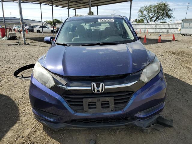 3CZRU5H34HG709698 - 2017 HONDA HR-V LX BLUE photo 5