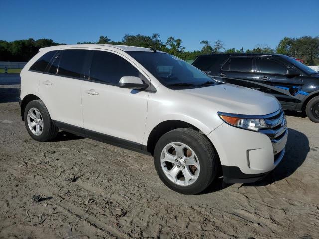 2FMDK3JC6EBA94571 - 2014 FORD EDGE SEL WHITE photo 4