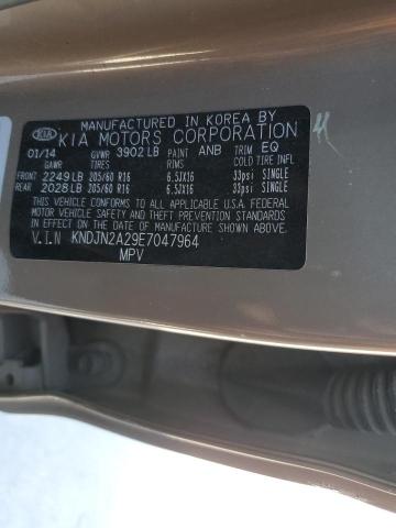 KNDJN2A29E7047964 - 2014 KIA SOUL BROWN photo 12