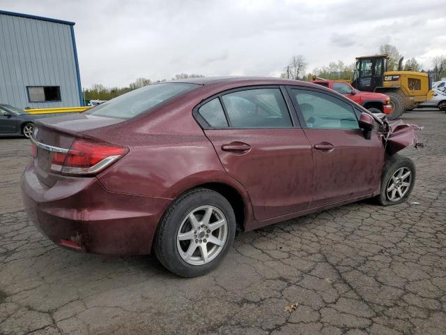 2HGFB2F59DH526293 - 2013 HONDA CIVIC LX RED photo 3