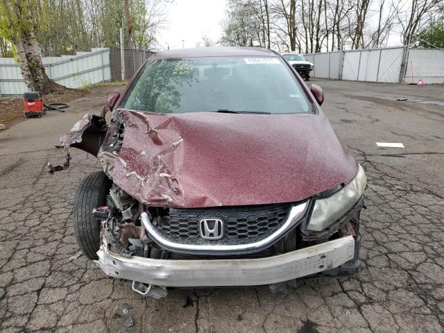 2HGFB2F59DH526293 - 2013 HONDA CIVIC LX RED photo 5