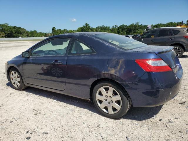 2HGFG12627H530541 - 2007 HONDA CIVIC LX BLUE photo 2