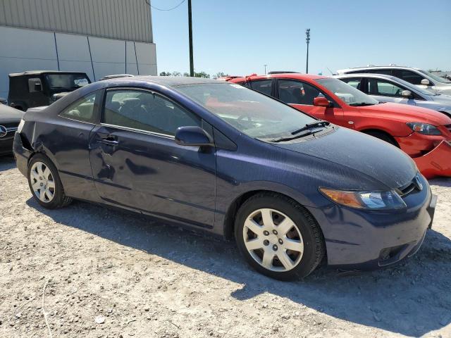 2HGFG12627H530541 - 2007 HONDA CIVIC LX BLUE photo 4