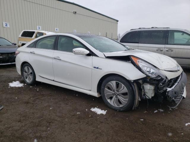 KMHEC4A46DA097321 - 2013 HYUNDAI SONATA HYBRID WHITE photo 4