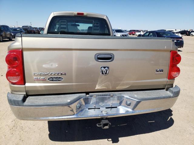 1D7HW42N75S305319 - 2005 DODGE DAKOTA SLT TAN photo 6