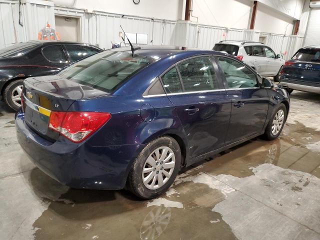 1G1PF5S98B7157008 - 2011 CHEVROLET CRUZE LT BLUE photo 3