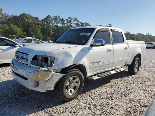 5TBET34146S515163 - 2006 TOYOTA TUNDRA DOUBLE CAB SR5 WHITE photo 1