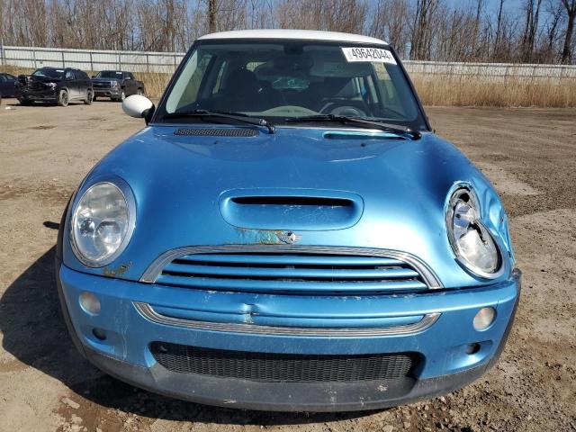 WMWRE33464TD86890 - 2004 MINI COOPER S BLUE photo 5