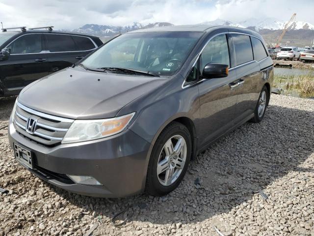 5FNRL5H90BB064591 - 2011 HONDA ODYSSEY TOURING GRAY photo 1