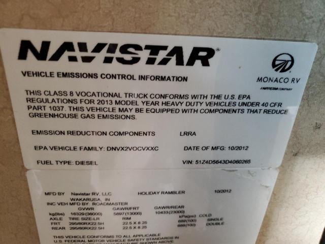 51Z4D5643D4060265 - 2013 ROADMASTER RAIL MONOCOQUE 双色 照片 10