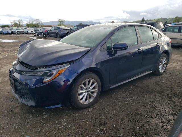 5YFVPMAE0NP343438 - 2022 TOYOTA COROLLA LE BLUE photo 1