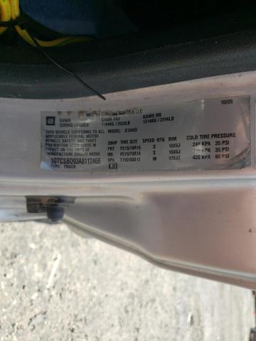1GTCSBD93A8112466 - 2010 GMC CANYON SILVER photo 12