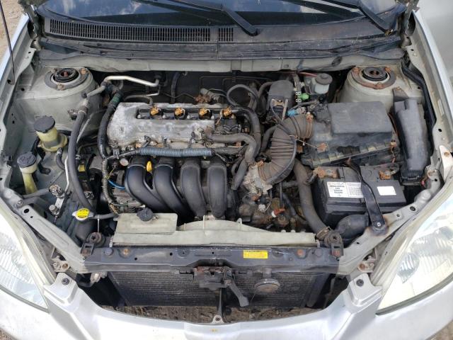 2T1KR32E63C045446 - 2003 TOYOTA COROLLA MA XR SILVER photo 11