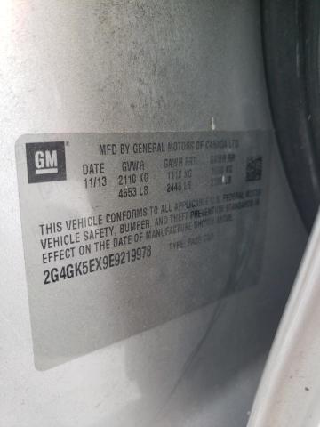 2G4GK5EX9E9219978 - 2014 BUICK REGAL 银色 照片 13