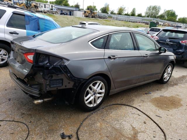 3FA6P0HD8ER258325 - 2014 FORD FUSION SE GRAY photo 3