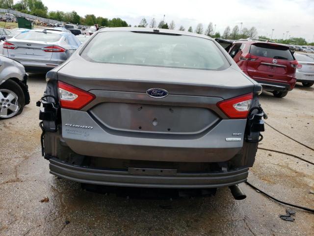 3FA6P0HD8ER258325 - 2014 FORD FUSION SE GRAY photo 6