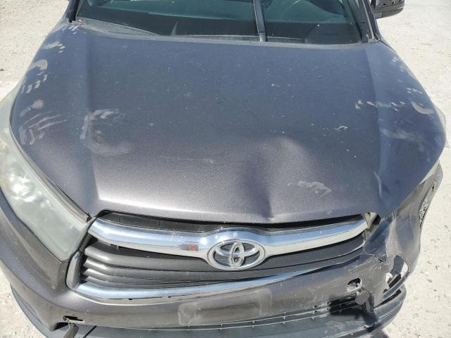 5TDKKRFH8GS134993 - 2016 TOYOTA HIGHLANDER XLE GRAY photo 12