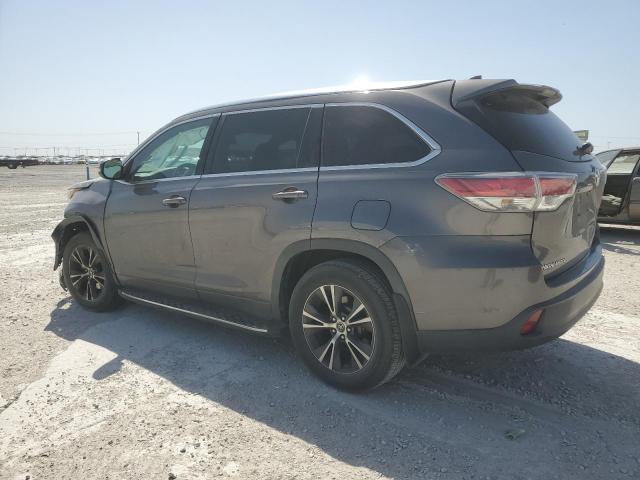 5TDKKRFH8GS134993 - 2016 TOYOTA HIGHLANDER XLE GRAY photo 2