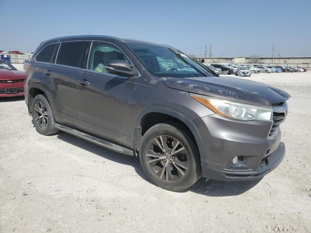 5TDKKRFH8GS134993 - 2016 TOYOTA HIGHLANDER XLE GRAY photo 4