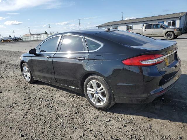 3FA6P0HD4JR198280 - 2018 FORD FUSION SE BLACK photo 2