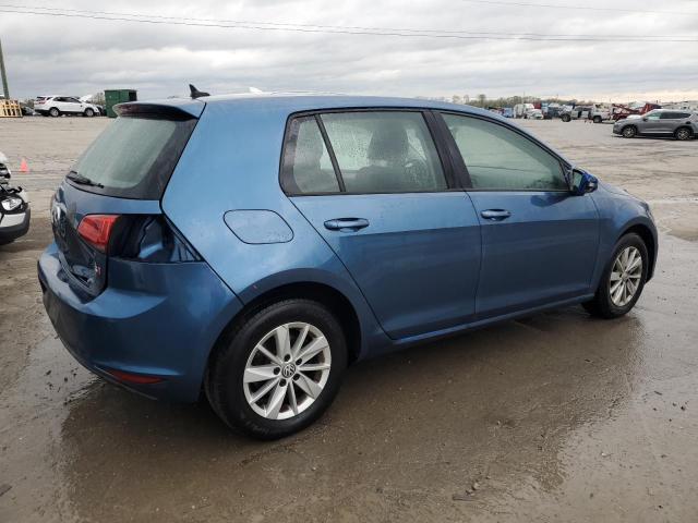 3VW217AUXFM029945 - 2015 VOLKSWAGEN GOLF BLUE photo 3