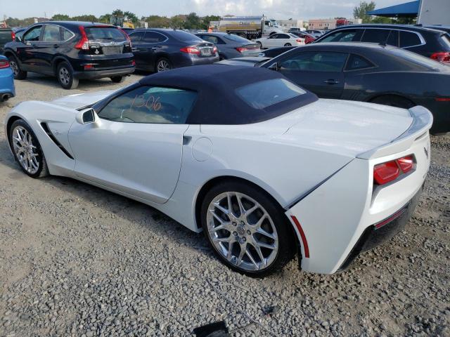 1G1YF3D77G5123178 - 2016 CHEVROLET CORVETTE STINGRAY 3LT WHITE photo 2