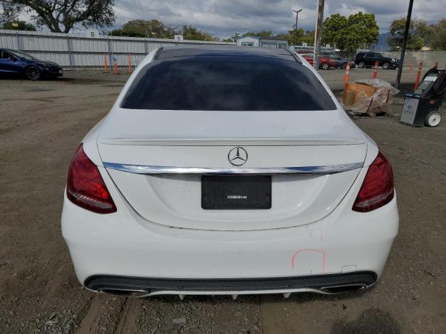 55SWF4JB5FU080890 - 2015 MERCEDES-BENZ C 300 WHITE photo 6