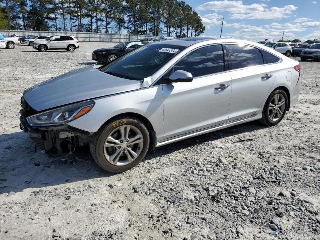 5NPE34AF8JH697378 - 2018 HYUNDAI SONATA SPORT SILVER photo 1