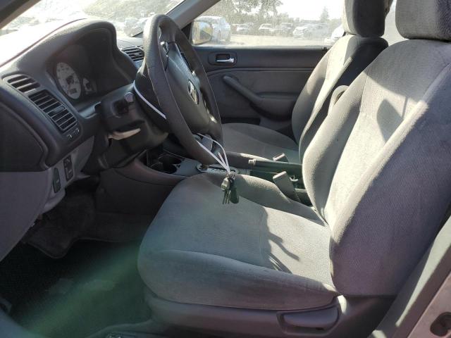 2HGES16502H529232 - 2002 HONDA CIVIC LX SILVER photo 7