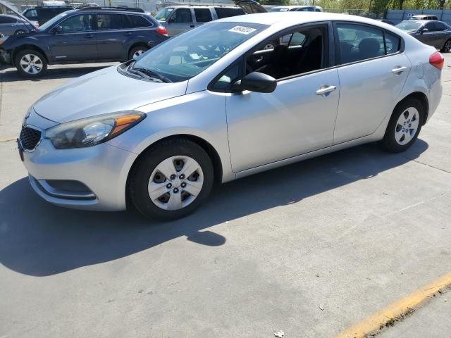 KNAFK4A63E5148181 - 2014 KIA FORTE LX SILVER photo 1